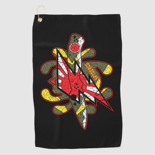 Serviette De Golf Spyderco couteaux Kamikaze Zero  (Devant)