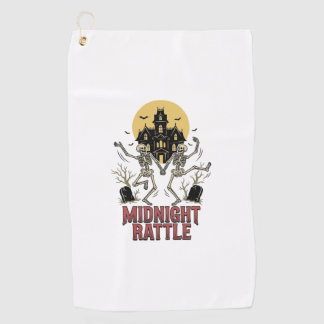 Serviette De Golf Squelette dansant Halloween Manoir hanté Vintage G
