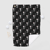 Serviette De Golf squelette d'Halloween avec une épée (En situation)