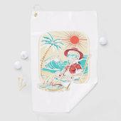 Serviette De Golf Squelette Drôle d'Été (En situation)