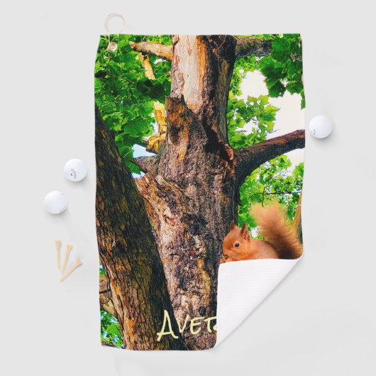 Serviette De Golf Squirrel Animal (En situation)