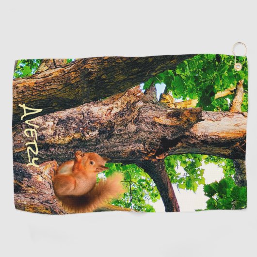 Serviette De Golf Squirrel Animal (Horizontal)