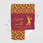 Serviette De Golf SRI LANKA personnalisé (En situation)