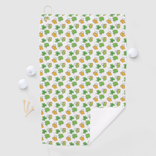 Serviette de golf St. Patrick's Day (En situation)
