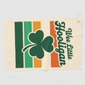 Serviette De Golf St Patricks Day Petit Petit Hooligan Drôle  (Horizontal)