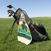 Serviette De Golf St Patricks Day Petit Petit Hooligan Drôle  (Vert)
