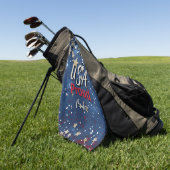 Serviette De Golf Star Spanged USA Fière (Vert)