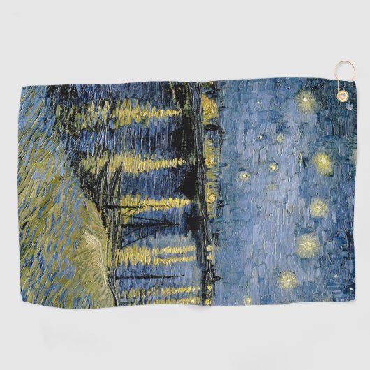 Serviette De Golf Starry Night Vincent van Gogh (Horizontal)