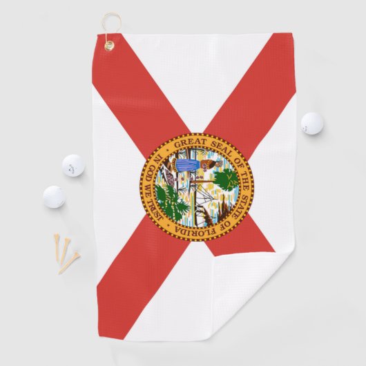 Serviette De Golf State of Florida Golf Towel (En situation)