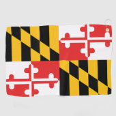 Serviette De Golf State of Maryland Drapeau Golf Towel (Horizontal)