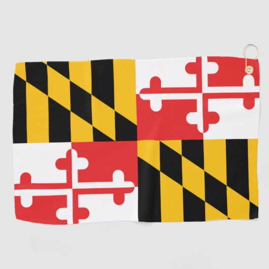 Serviette De Golf State of Maryland Drapeau Golf Towel (Horizontal)