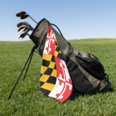 Serviette De Golf State of Maryland Drapeau Golf Towel (Vert)