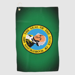 Serviette De Golf State of Washington Flag Golf Towel