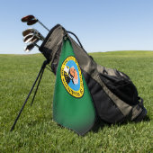 Serviette De Golf State of Washington Flag Golf Towel (Vert)