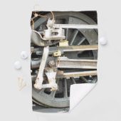 SERVIETTE DE GOLF STEAM TRAINS (En situation)