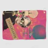 Serviette De Golf Steampunk Femme Trailblazer Pop Art (Horizontal)