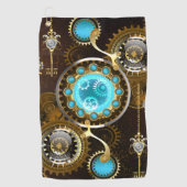 Serviette De Golf Steampunk Rusty Background (Devant)
