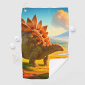 Serviette De Golf Stegosaurus (En situation)