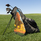 Serviette De Golf Stegosaurus (Vert)