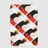 Serviette De Golf Steinlen Chat Noir Classique Art Français (Devant)