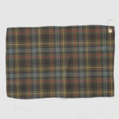 Serviette De Golf Stewart Chasse Patiné Tartan Plaid Motif (Horizontal)