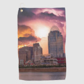 Serviette De Golf Stormy Cincinnati Great American Ball Park (Devant)