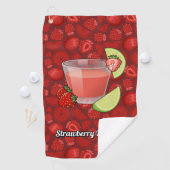 Serviette de golf Strawberry Daiquiri (En situation)