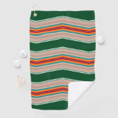 Serviette De Golf Stripes Motif-3 Golf Towne (En situation)