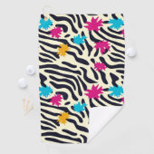 Serviette De Golf Stripes zébrées Abstraites avec pellicule de peint (En situation)