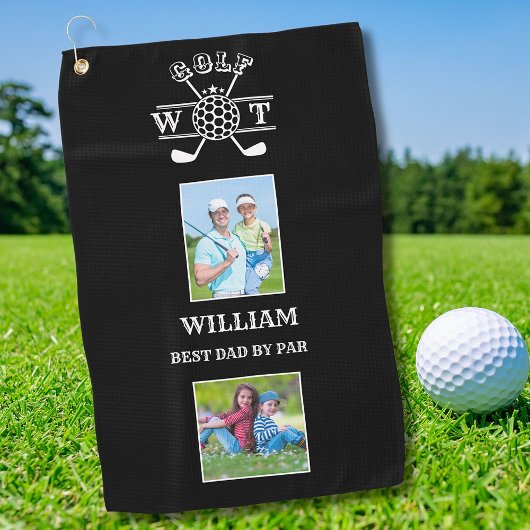 Serviette De Golf Style 2 Photo Meilleur Papa Par Par