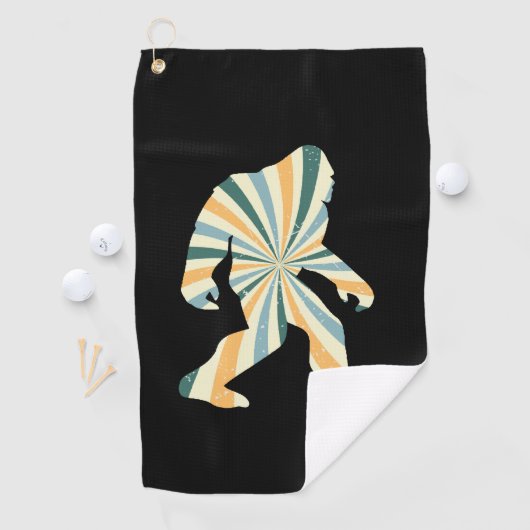 Serviette De Golf Style Bigfoot Squatchy Retro 90s (En situation)