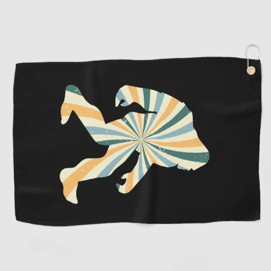 Serviette De Golf Style Bigfoot Squatchy Retro 90s (Horizontal)