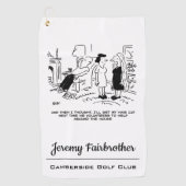 Serviette De Golf Style cheveux longs en raison de l'absence de coup (Devant)