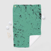 Serviette De Golf Style Grunge vert (En situation)