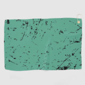 Serviette De Golf Style Grunge vert (Horizontal)