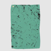 Serviette De Golf Style Grunge vert (Devant)