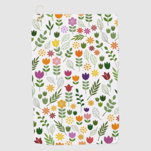Serviette De Golf Style scandinave Flore & Faune Motif