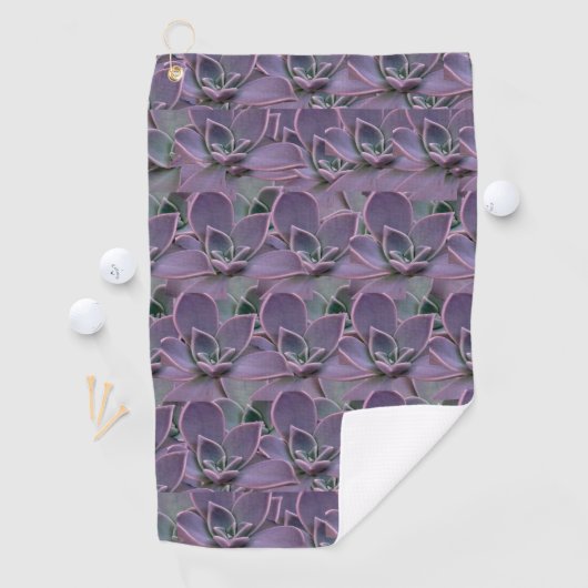 Serviette De Golf Succulent pourpre (En situation)