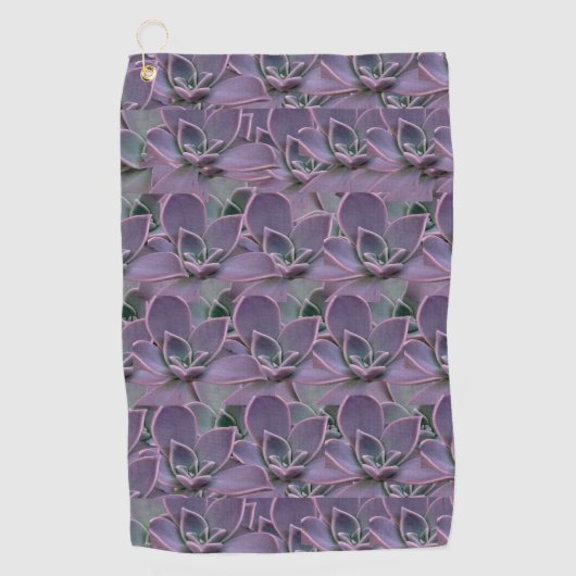 Serviette De Golf Succulente Violette (Devant)