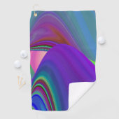 Serviette De Golf Summerfeel, Rainbowart 3D Abstrait (En situation)