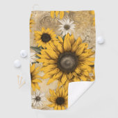 Serviette De Golf Sunflower (En situation)