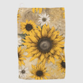 Serviette De Golf Sunflower (Devant)