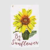 Serviette De Golf Sunflower Golf Towel (Devant)