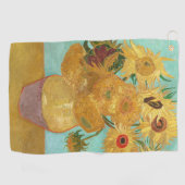 Serviette De Golf Sunflowers Vincent van Gogh (Horizontal)