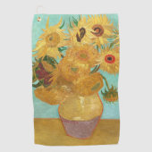 Serviette De Golf Sunflowers Vincent van Gogh (Devant)