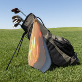 Serviette De Golf Sunset Clouds and Sailboat Seascape (Vert)