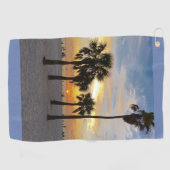 Serviette De Golf Sunset de Gulf Beach (Horizontal)