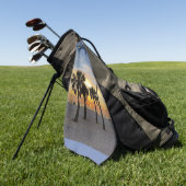 Serviette De Golf Sunset de Gulf Beach (Vert)