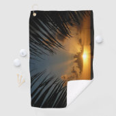 Serviette De Golf Sunset Through Palm Fronds (En situation)