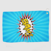 Serviette De Golf Super Héros Classic Bam ! Bulle d'action (Horizontal)
